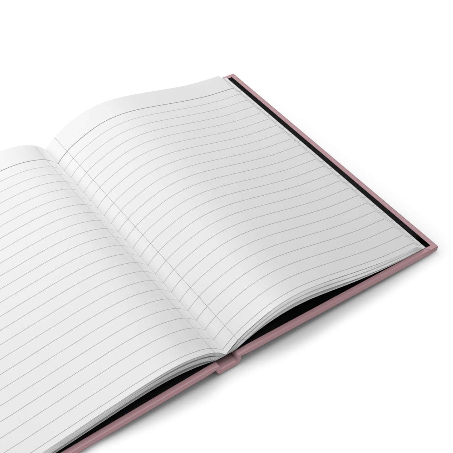 Close up of internal lined pages for the Muslimah Journal showing high quality paper texture.