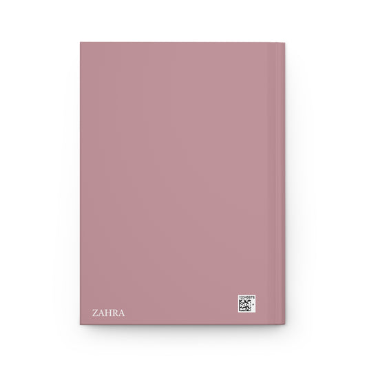 Back cover of a Quran notebook with clean, minimal pastel design.