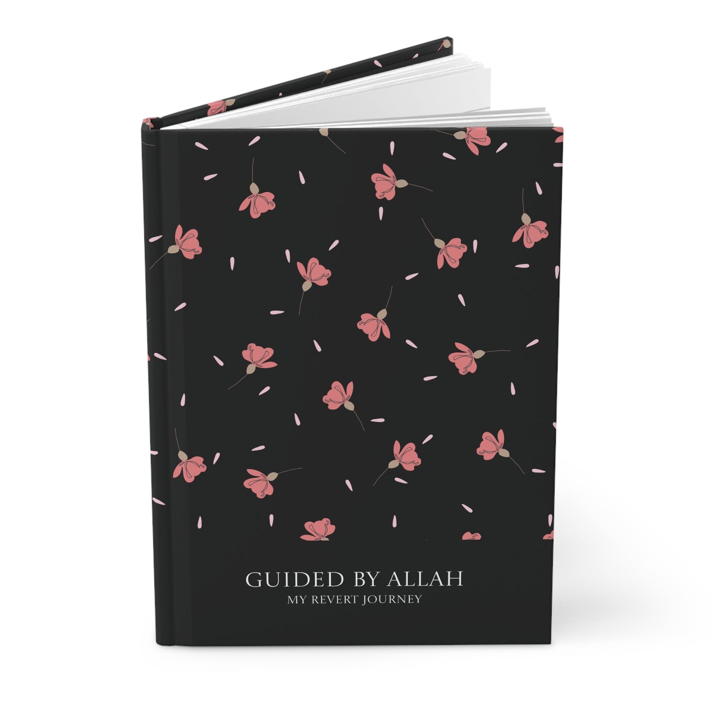 Angled view of personalizable Revert journal showing depth and hardcover texture.