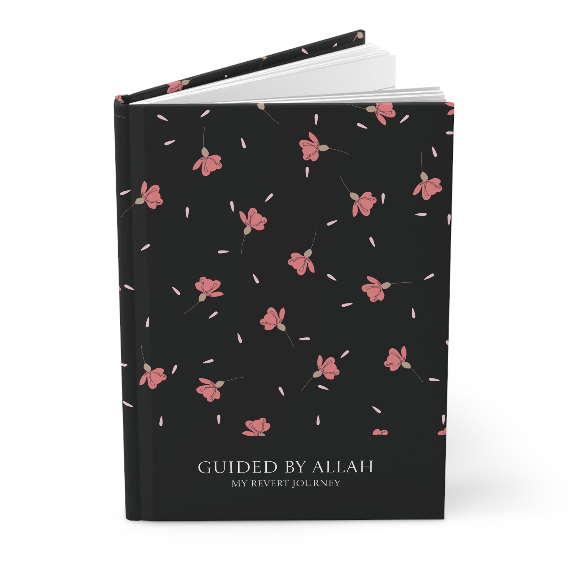 Angled view of personalizable Revert journal showing depth and hardcover texture.