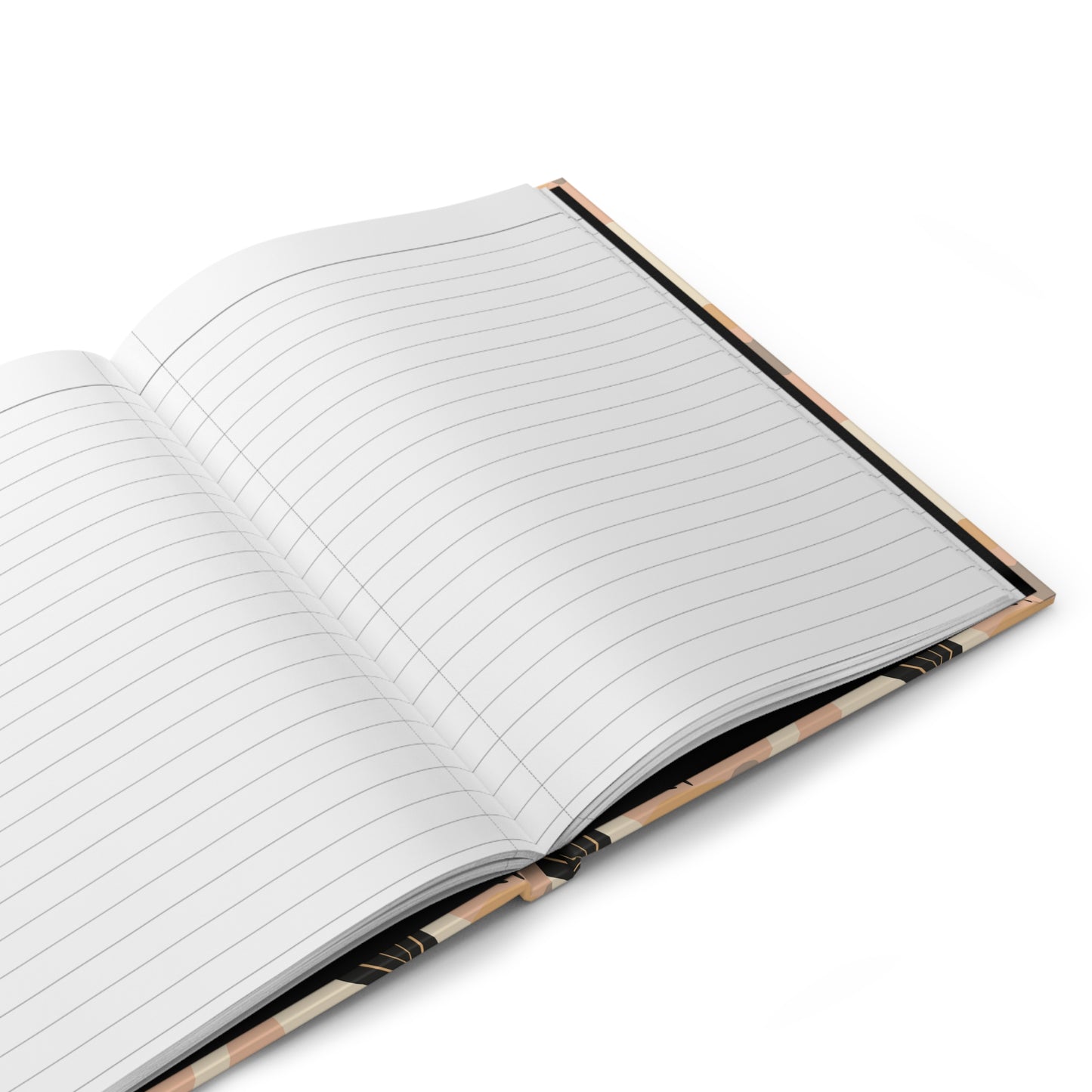 Close up of internal lined pages for the Dua Journal showing high quality paper texture.