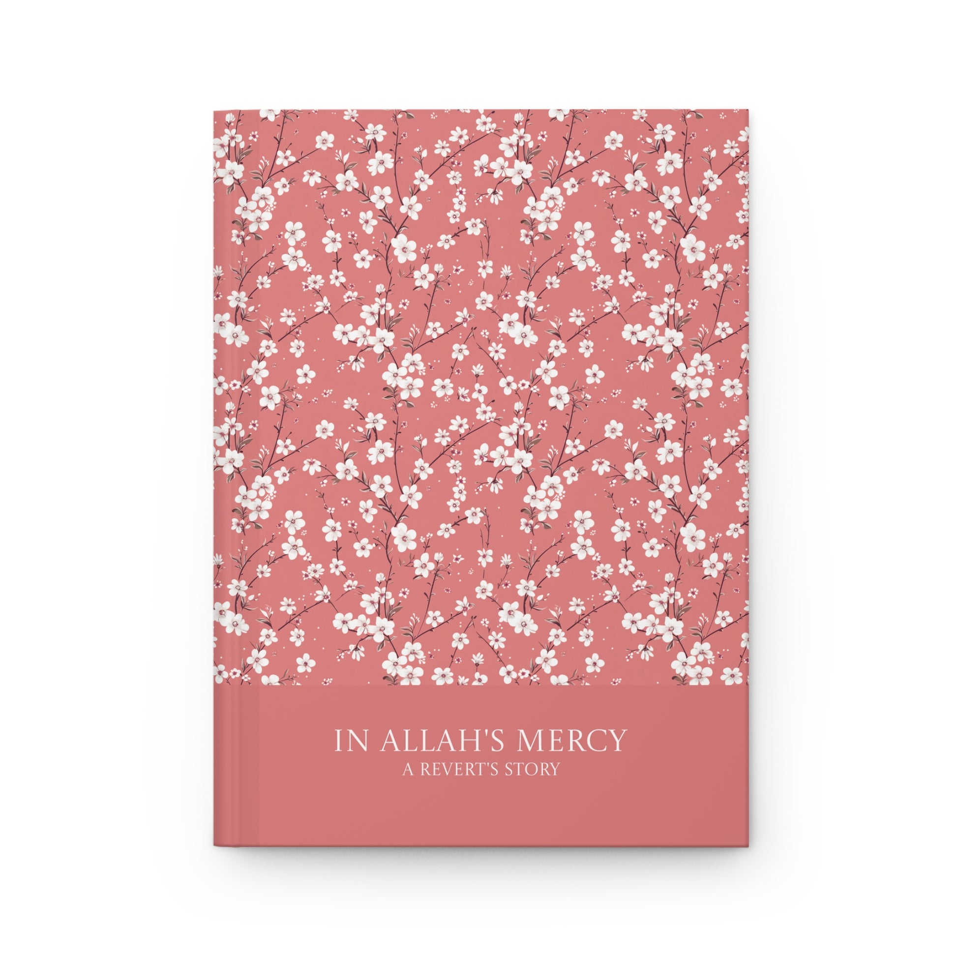 Front cover of a Revert journal with floral design.