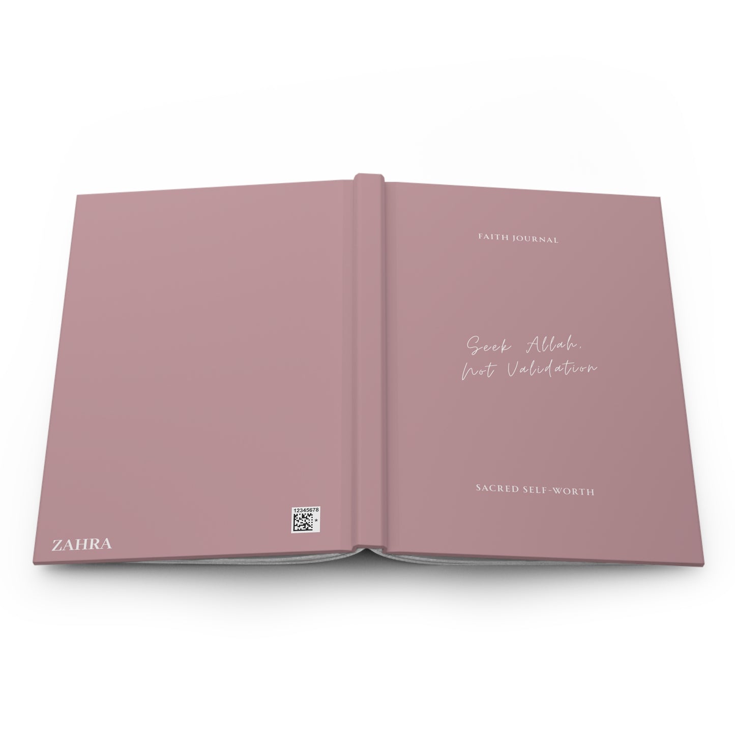 Full open layout of Muslimah journal displaying front and back covers together.