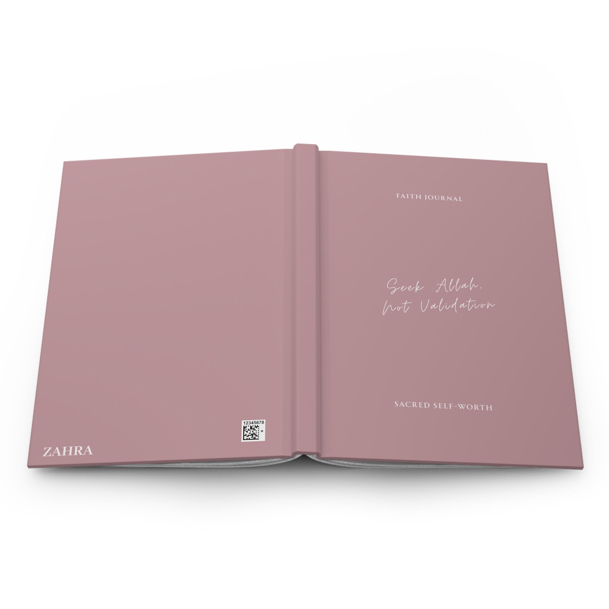 Full open layout of Muslimah journal displaying front and back covers together.