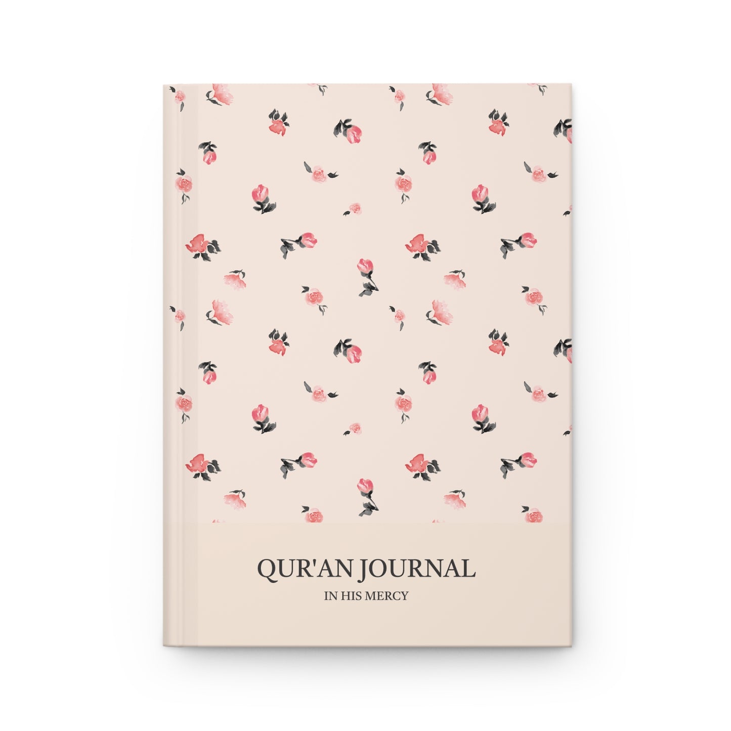 Quran Journal with floral pattern on a white background