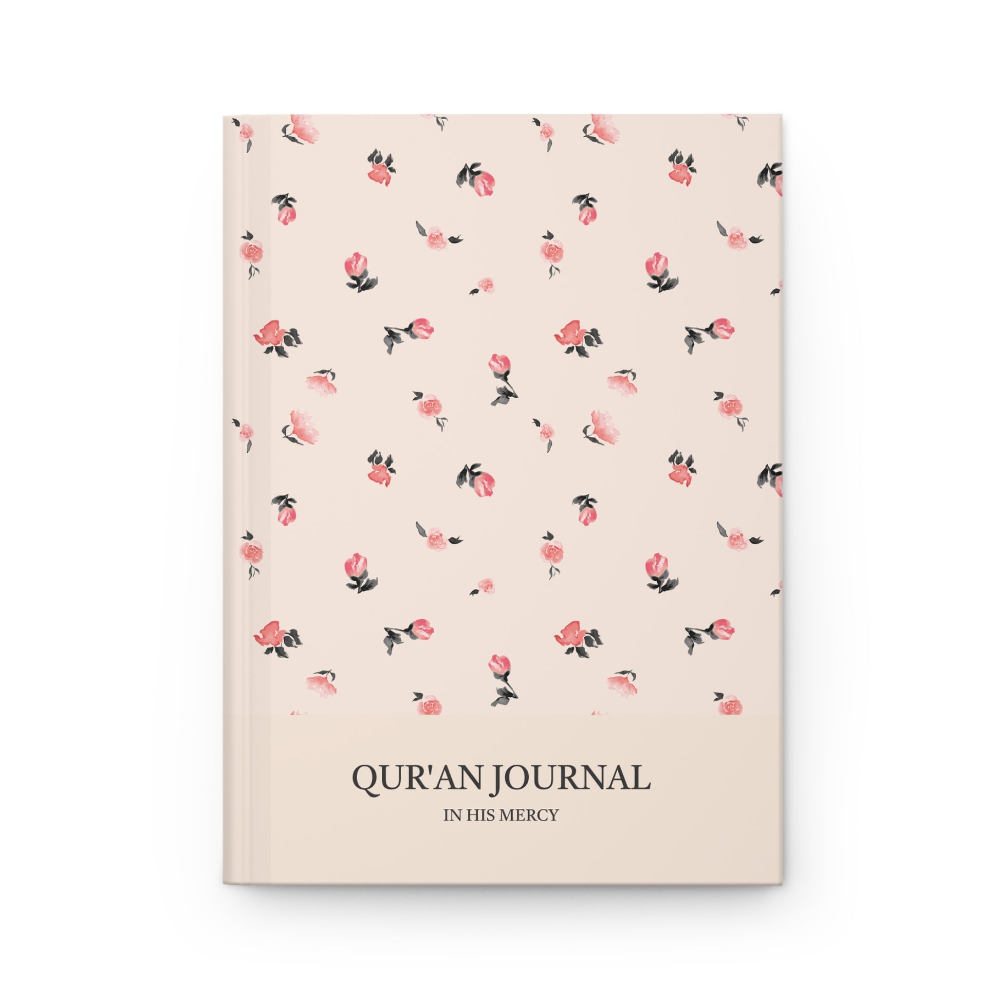 Quran Journal with floral pattern on a white background